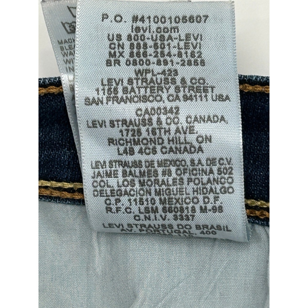 Levi's 515 Skimmer Capri Jeans Mid Rise Stretch Denim Classic 6 90S y2k Spring - Picture 12 of 12